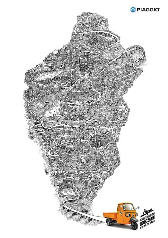 South: cities and coastlines in the same continuous line.